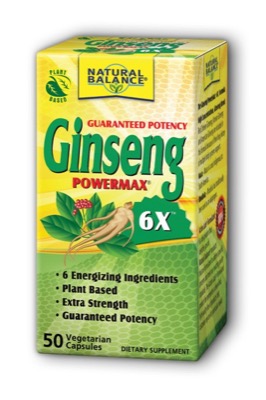 Natural Balance Ginseng PowerMax 6X Veg Cap 2000mg 50ct TEMPORARELY UNAVAILABLE
