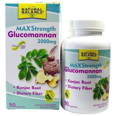 Natural Balance Max Strength Glucomannan Capsule 2000mg 90ct