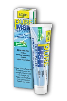 Natural Balance PureMSM Toothpaste Peppermint 3oz-OUT OF STOCK