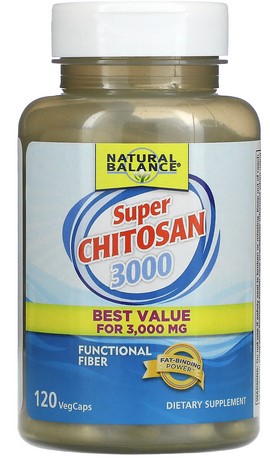 Natural Balance Super Chitosan 3000  120 Veg Capsule