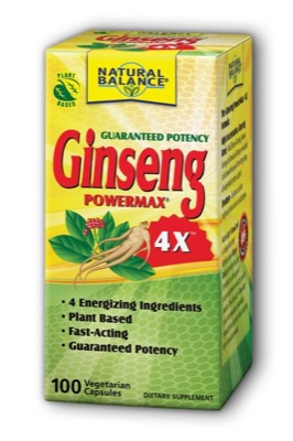 Natural Balance Super Ginseng PowerMax 4X Veg Cap 1000mg 100ct-OUT OF STOCK