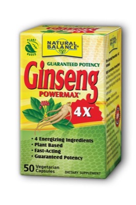 Natural Balance Super Ginseng PowerMax 4X Veg Cap 1000mg 50ct*NEW PKG*Action Labs-UNAVAILABLE