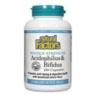 Natural Factors Acidoph/Bif Double Strength Goat 180 Cap