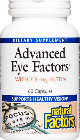 Natural Factors Advanced Eye Factors 60 Cap