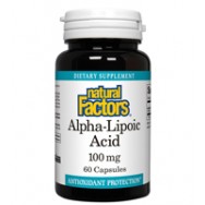 Natural Factors Alphalipoic Acid 100Mg 60 Cap