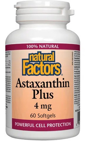 Natural Factors Astaxanthin Plus 4mg 60 softgels