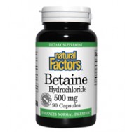 Natural Factors Betaine Hcl 500Mg 90 Cap