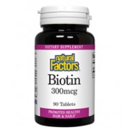 Natural Factors Biotin 300Mcg 90 Tab