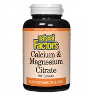 Natural Factors Cal/Mag Citr 1/1 No/D 90 Tab