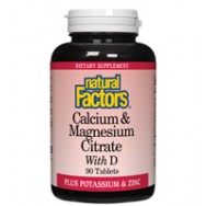 Natural Factors Cal/Mag Citr 1/1 W/D 90 Tab