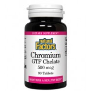 Natural Factors Chromium Chel 500Mcg 90 Tab