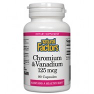 Natural Factors Chromium & Vanadium 90 Cap