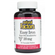 Natural Factors Easy Iron 20Mg 60 Chew Tab-OUT OF STOCK