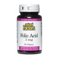 Natural Factors Folic Acid 1Mg 90 Tab