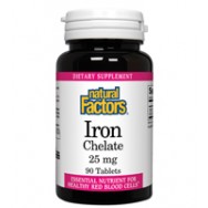 Natural Factors Iron Chel 25Mg 90 Tab