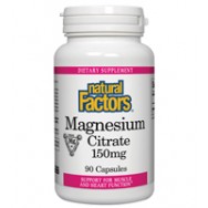 Natural Factors Magnesium Citr 150Mg 90 Cap