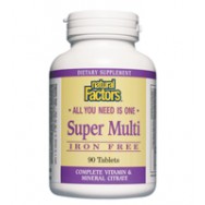 Natural Factors Multi Super "No-Iron" 90 Tab