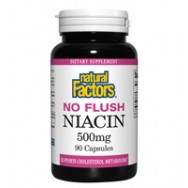 Natural Factors No-Flush Niacin 500Mg 90 Cap