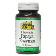 Natural Factors Papaya Enzyme 60 Chew Tab