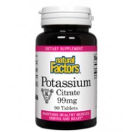 Natural Factors Potassium Citr 99Mg 90 Tab