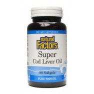 Natural Factors Super Cod Liver Oil 90 SoftGels