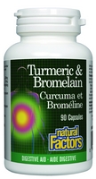 Natural Factors Tumeric & Bromelain 90 Cap