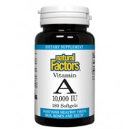Natural Factors Vit.A 10000Iu 180 SoftGels