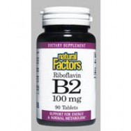 Natural Factors Vit.B-2 Riboflav 100Mg 90 Tab