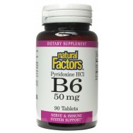 Natural Factors Vit.B-6 Pyrid Hcl 50Mg 90 Tab