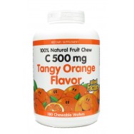 Natural Factors Vit.C 500Mg Orang Chw 180 Tab  TEMPORARELY UNAVAILABLE