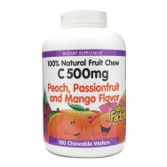 Natural Factors Vit.C 500Mg Peach Chw 180 Tab TEMPORARELY UNAVAILABLE