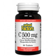 Natural Factors Vit.C 500Mg W/Rosehps 90 Tab