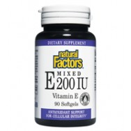 Natural Factors Vit.E 200Iu Mix Toco 90 SoftGels