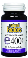 Natural Factors Vit.E 400Iu Mix Toco 90 SoftGels