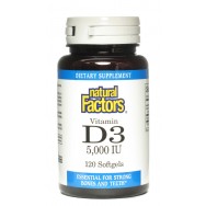 Natural Factors Vitamin D3 5000Iu 120 SoftGels