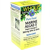 Natural Factors Whole Earth and sea Marine Algae-3 Vegan Omega-3-OUT OF STOCK