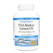 Natural Factors Wild Alaskan Salmon 1000Mg 180 SoftGels