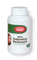 Natural Max - Mega Chromium Picolinate 12 Hour Timed-Release 500mcg 100 Cap-OUT OF STOCK