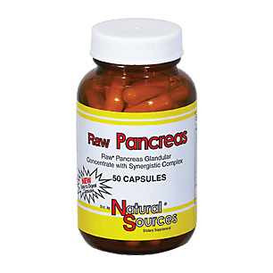 Natural Sources Raw Pancreas 50 cap