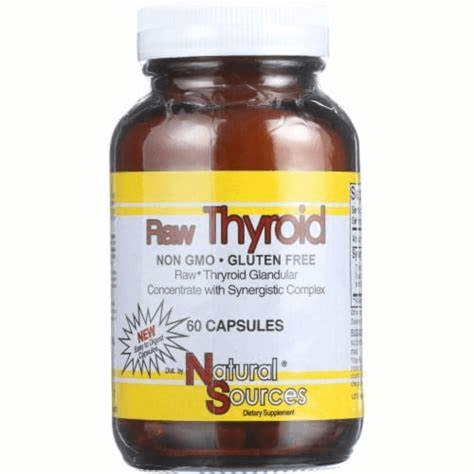 Natural Sources Raw Thyroid 60 cap-OUT OF STOCK