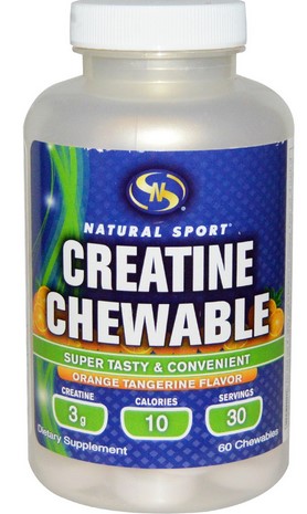 Natural Sport - Creatine Orange Tangerine 3g 60 Chw-OUT OF STOCK