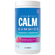 Natural Vitality Calm Gummy Raspbry Lmn 60Pc