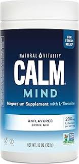 Natural Vitality Calm Mind Unflvrd Pwdr 6Oz