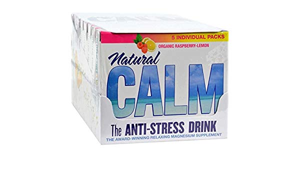 Natural Vitality Calm POP Display Rasp-Lem 8 boxes of 5 pkts