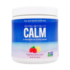 Natural Vitality Calm Powder Rasp Lemon 8Oz
