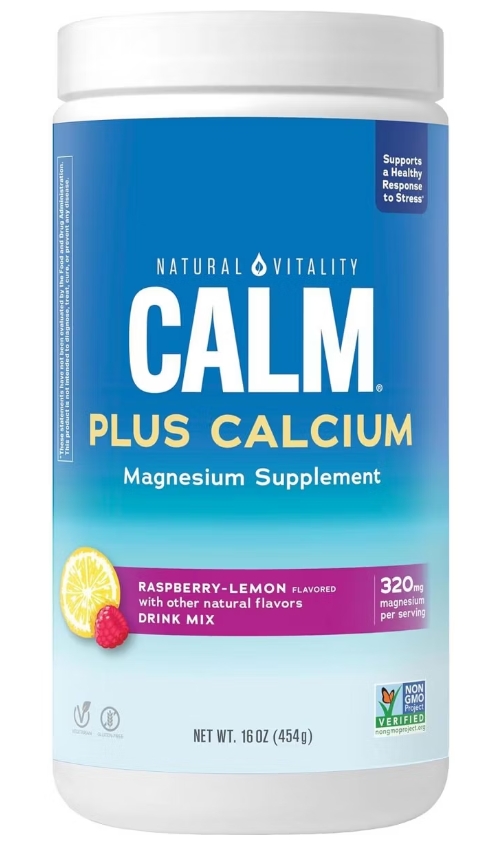 Natural Vitality Natural Calm Plus Calcium Rasp-Lem 16 oz