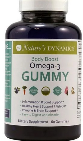 Nature's Dynamics Body Boost Omega-3 Gummy 60 Ct