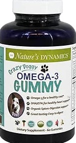 Nature's Dynamics Crazy Dog Omega-3 Gummy 60 Ct