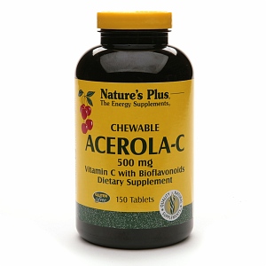 Natures Plus Acerola-C 500 Mg Chewable 150-UNAVAILABLE