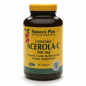 Natures Plus Acerola-C 500 Mg Chewable 90      TEMPORARILY UNAVAILABLE